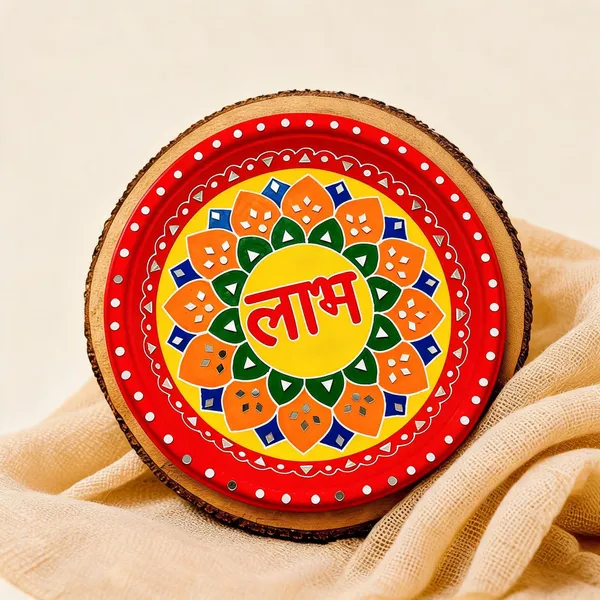 Mdf_Festive_Rangoli_Shubh_Labh_Decorative_Plate