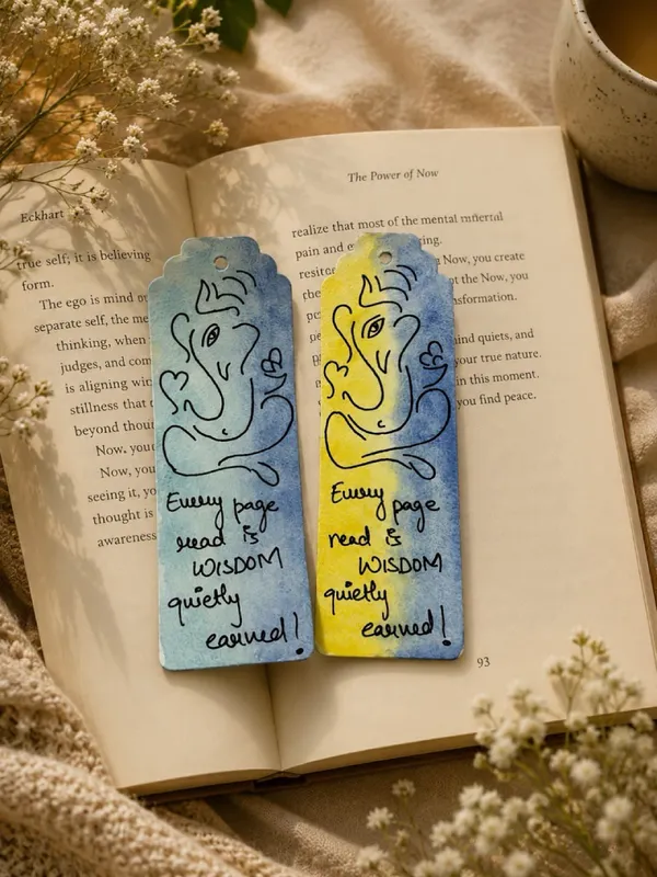 Blue_Yellow_Ganesha_Quote_Paper_Bookmark