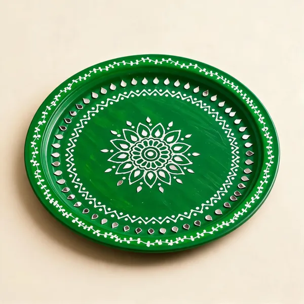 Mdf_Festive_Rangoli_Floral_Hand-Painted_Pooja_Thali