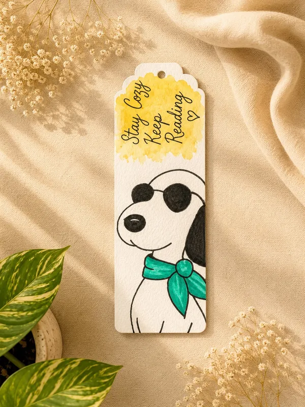 Hand-Painted_Dog_Illustration_Paper_Bookmark