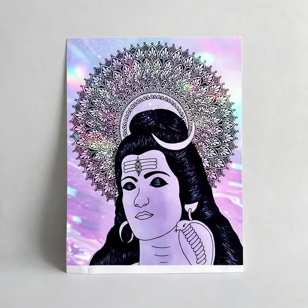 Paper_Devotional_Lord_Shiva_Mandala_Hand-Drawn_Wall_Art