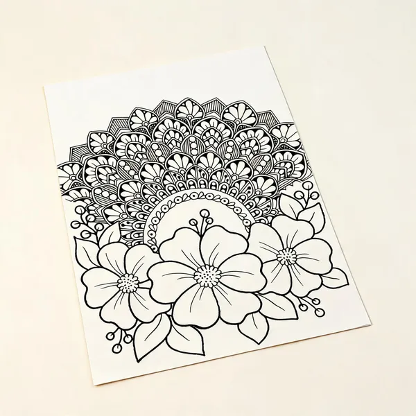 Floral_Mandala_Black_White_Coloring_Sheet