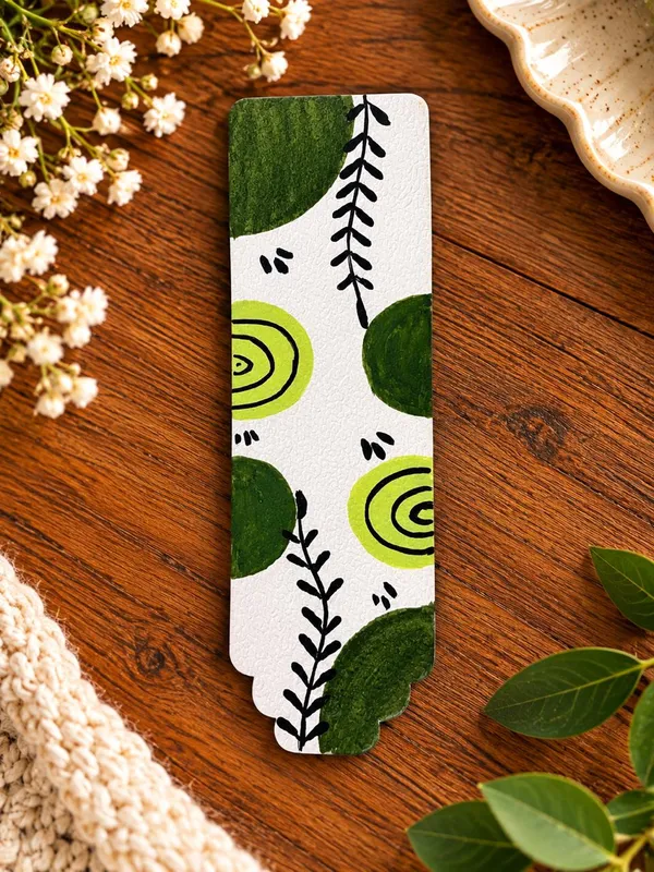 Green_Botanical_Pattern_Paper_Bookmark