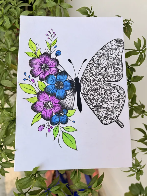 Paper_Botanical_Butterfly_Floral_Hand-Drawn_Mandala_Wall_Art
