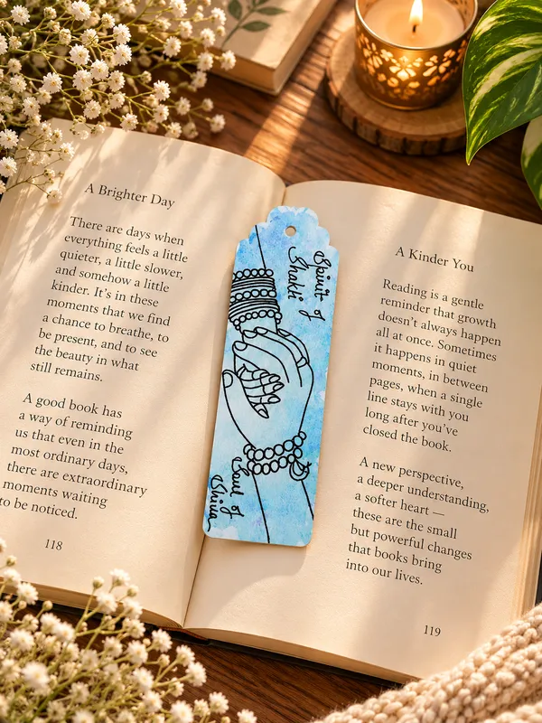 Blue_Shakti_Hand_Illustration_Paper_Bookmark_(Set_of_2)
