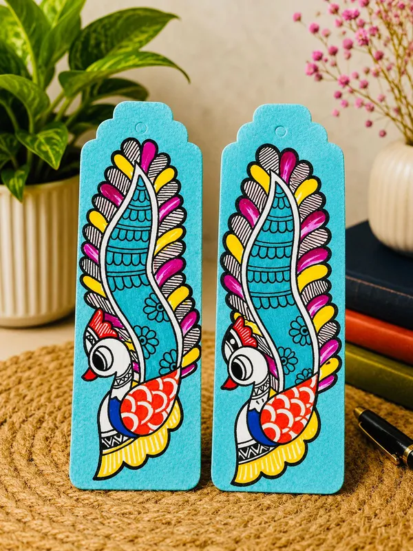 Turquoise_Fish_Design_Paper_Bookmarks_For_Reading