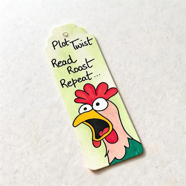 Chicken_Illustration_Quote_Paper_Bookmark