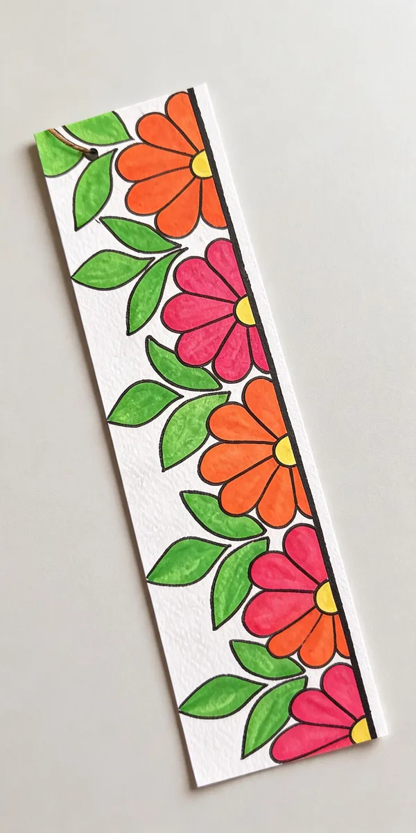 Paper_Hand_Painted_Floral_Pattern_Bookmark__Set_Of_2