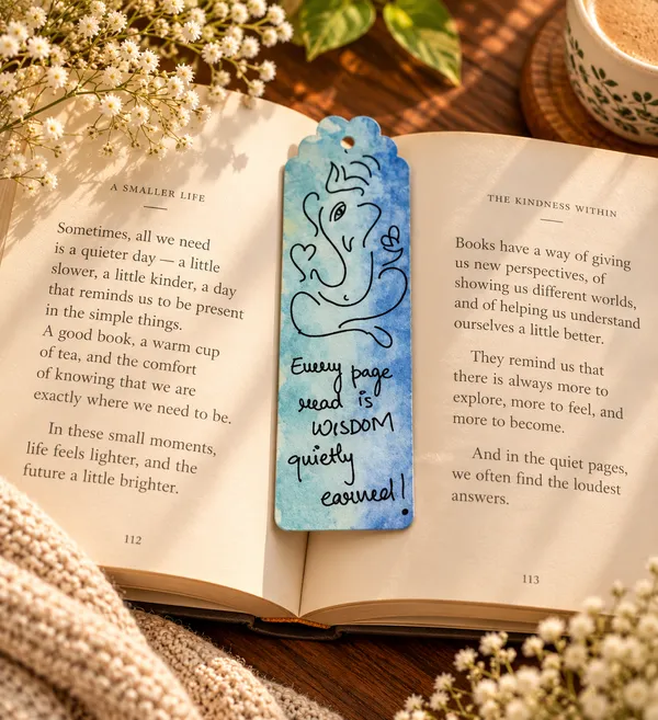 Blue_Yellow_Ganesha_Bookmark_Set_Of_2