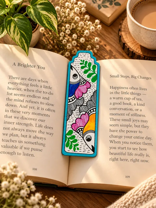Fish_Motif_Hand-Painted_Bookmarks_For_Reading_Set_Of_2