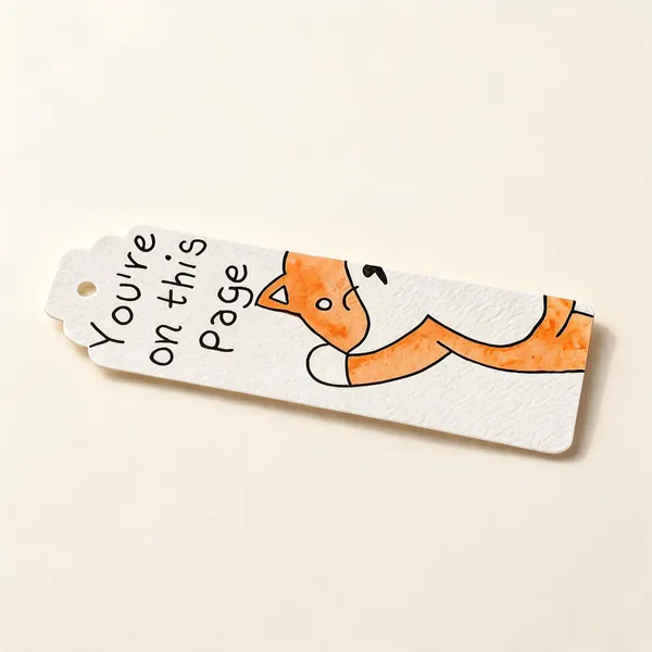 Illustrated_Fox_Paper_Bookmark