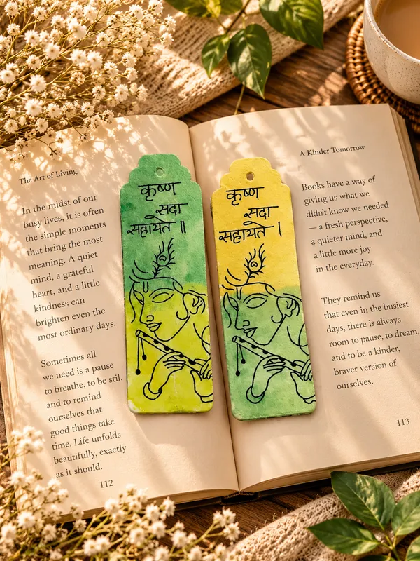 Krishna_Flute_Bookmark_Set_Of_2
