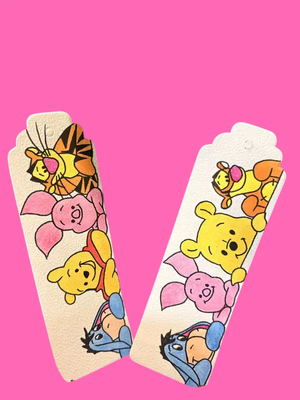 Winnie_The_Pooh_Character_Illustrated_Paper_Bookmark