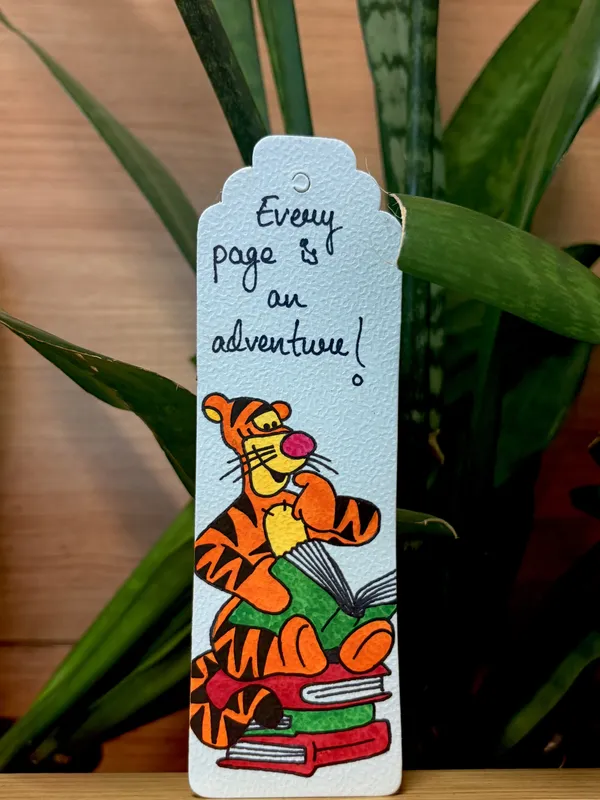 Tigger_Quote_Illustrated_Paper_Bookmark
