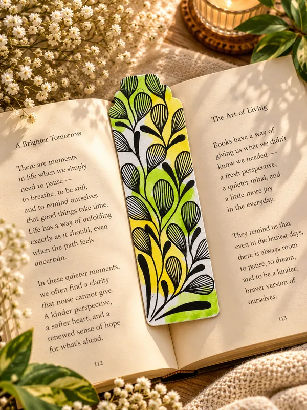 Botanical_Floral_Bookmarks_Set_Of_2