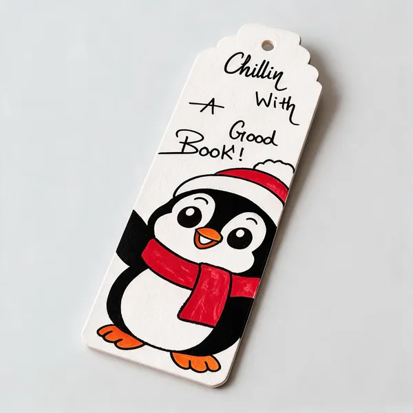 Penguin_Illustrated_300_Gsm_Paper_Bookmark