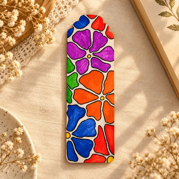 Hand-Painted_Floral_Bookmark_Set_Of_2
