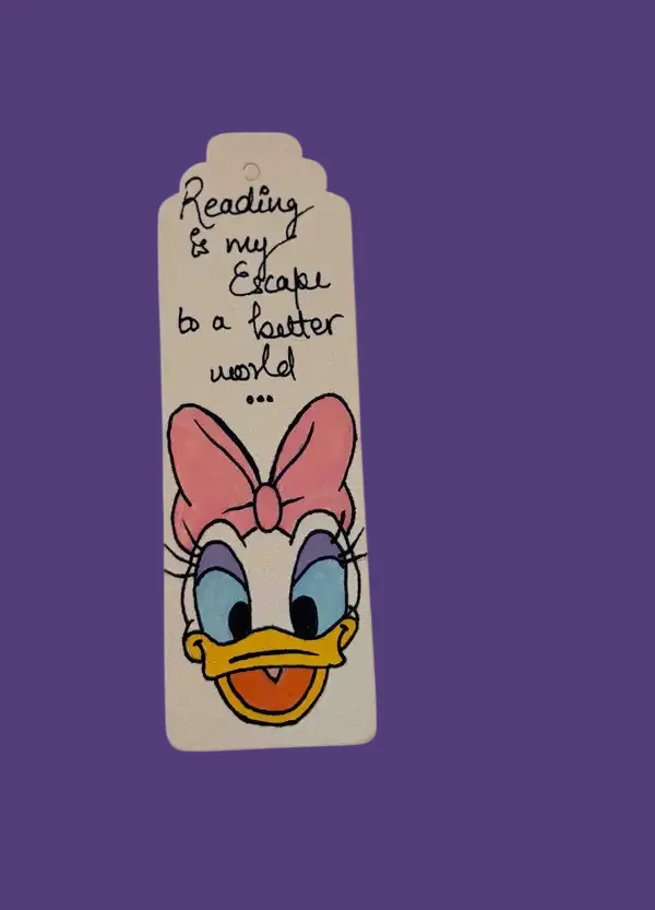 Daisy_Duck_Hand-Drawn_Quote_300_Gsm_Paper_Bookmark