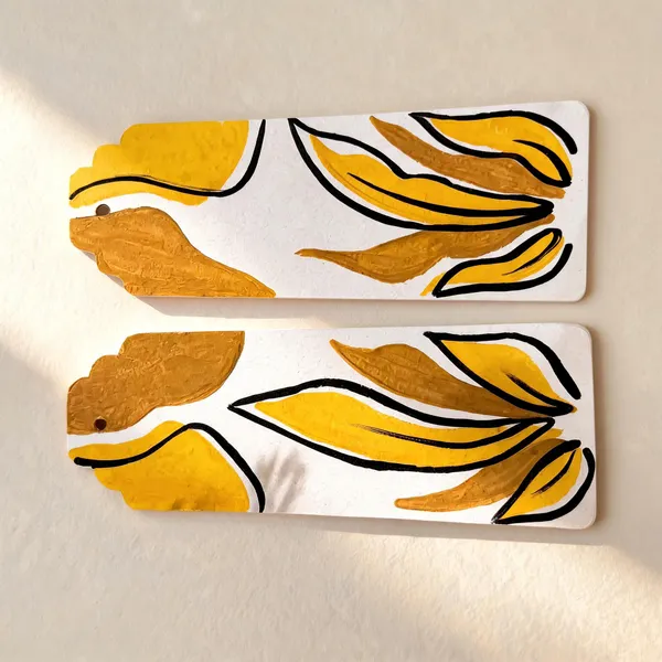 Abstract_Floral_Mustard_Black_Decorative_Wall_Panels