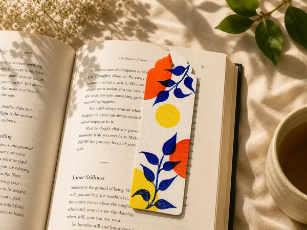 Abstract_Leaves_Bookmark_Set_of_2