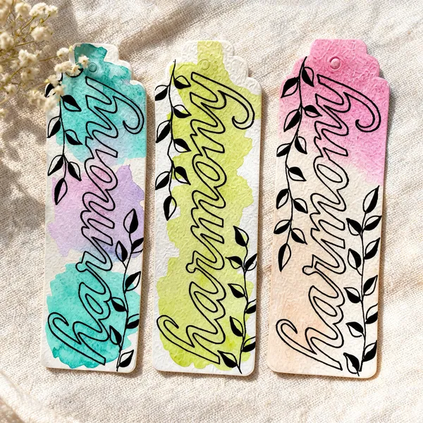 Pastel_Floral_Leaf_Handmade_Paper_Bookmarks_Set