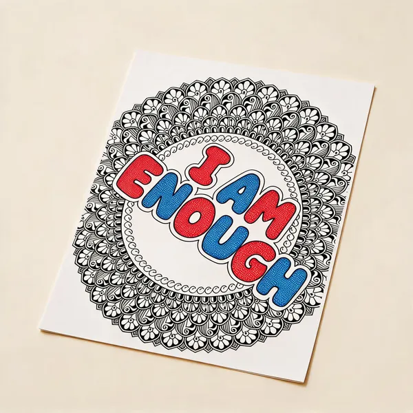 Mandala_I_Am_Enough_Motivational_Coloring_Poster