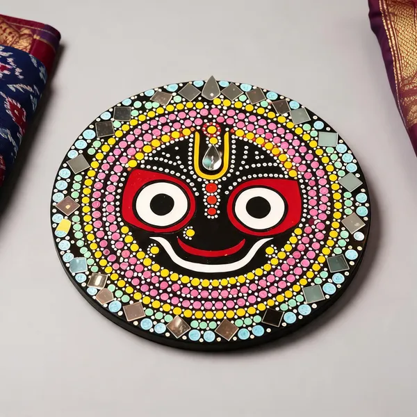 Mdf_Traditional_Jagannath_Embellished_Decorative_Wall_Art