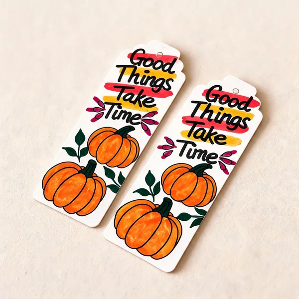 Pumpkin_Illustrated_Quote_Paper_Bookmark