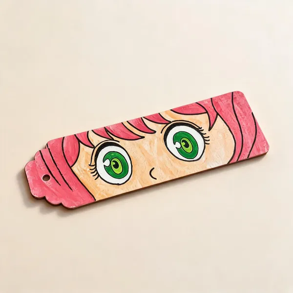 Pink_Anime_Character_Illustrated__Paper_Bookmark_Set_Of_2