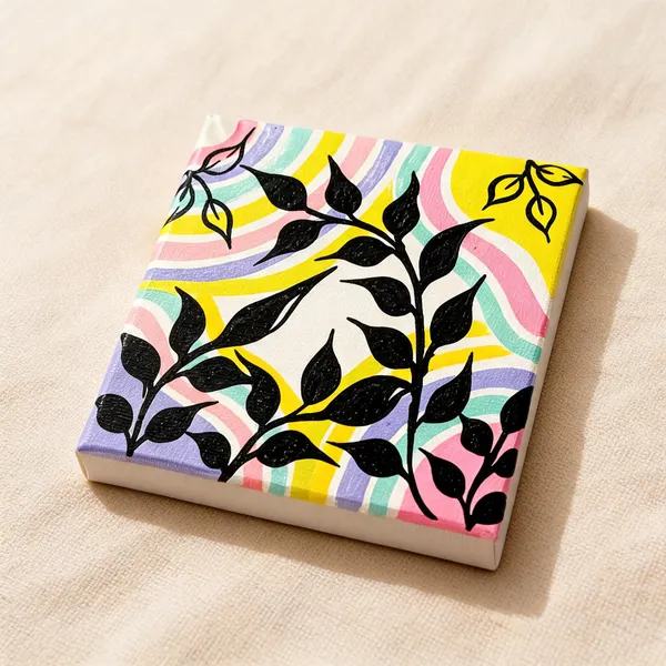 Canvas_Abstract_Botanical_Floral_Print_Square_Wall_Art