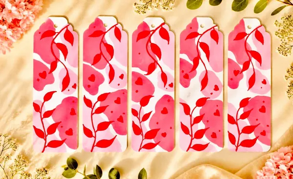Floral_Heart_Bookmarks_Set_Of_2