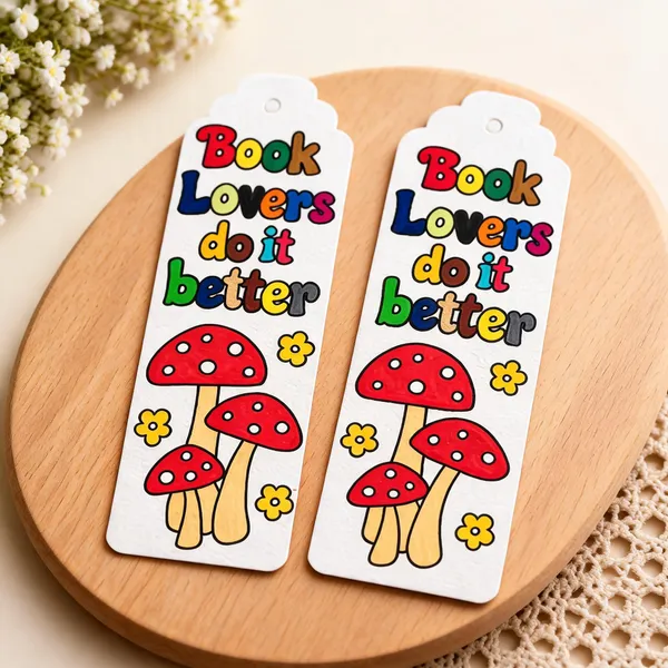 Mushroom_Illustration_Paper_Bookmark_Set_Of_2