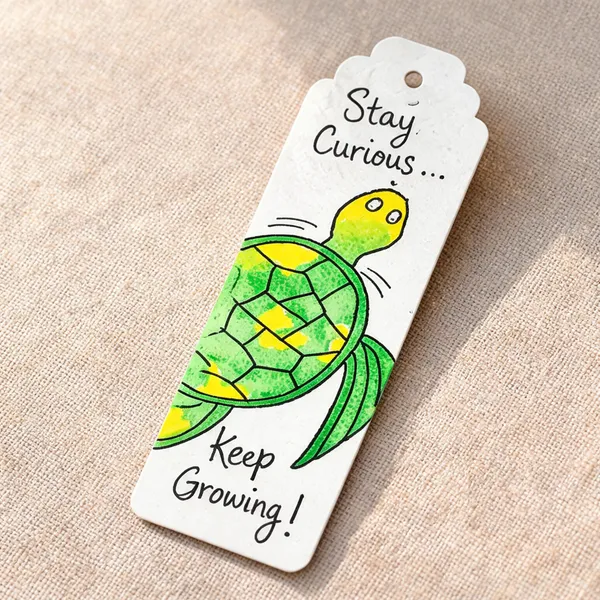 Turtle_Inspirational_Print_Paper_Bookmark_Set_Of_2