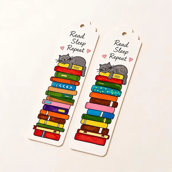 Read_Sleep_Repeat_Cat_Illustration_Paper_Bookmark_Set_Of_2