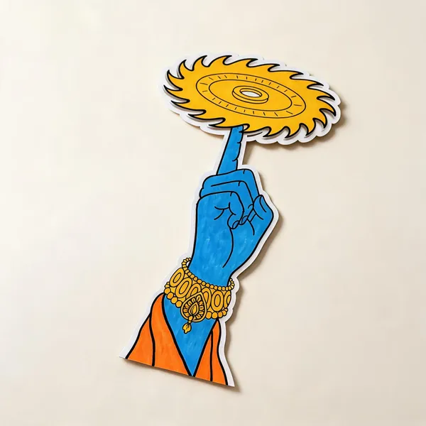 Paper_Devotional_Sudarshan_Chakra_Hand-Painted_Wall_Art