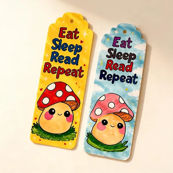 Mushroom_Quote_Illustrated_Paper_Bookmark