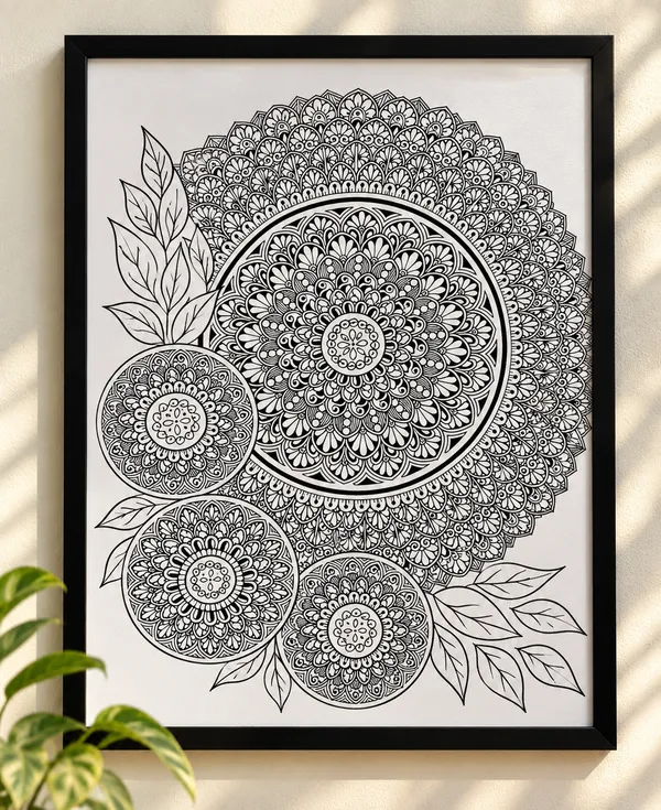 Monochrome_Mandala_Floral_Line_Art