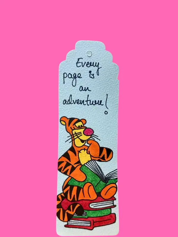 Tigger_Quote_Illustrated_Paper_Bookmark