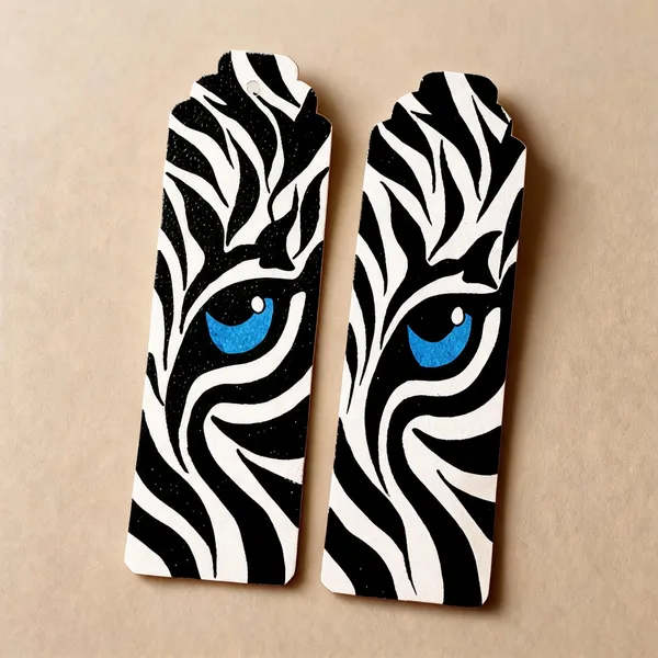 Black_White_Zebra_Stripe_Art_Paper_Bookmarks