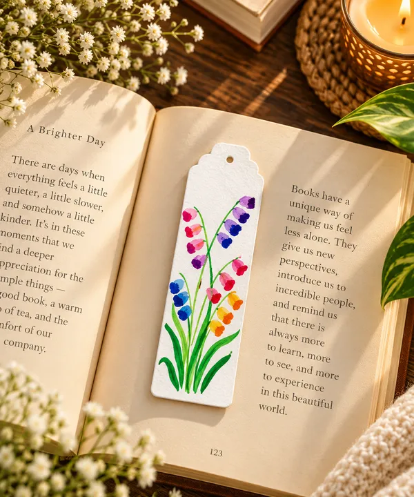Floral_Hand-Painted_Bookmark_Set_Of_2