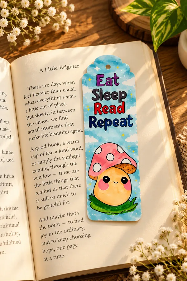 Mushroom_Quote_Illustrated_Bookmark_Set_Of_2