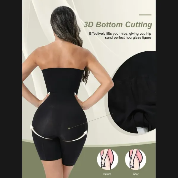 Womens_Strapless_Full_Body_Tummy_Control_Shapewear_Bodysuit_For_Women