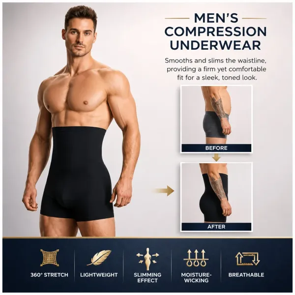 Mens_High_Waist_Tummy_Control_Compression_Shapewear_Shorts_For_Men
