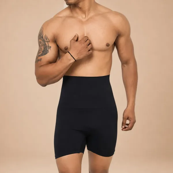 Mens_High_Waist_Tummy_Control_Compression_Shapewear_Shorts_For_Men