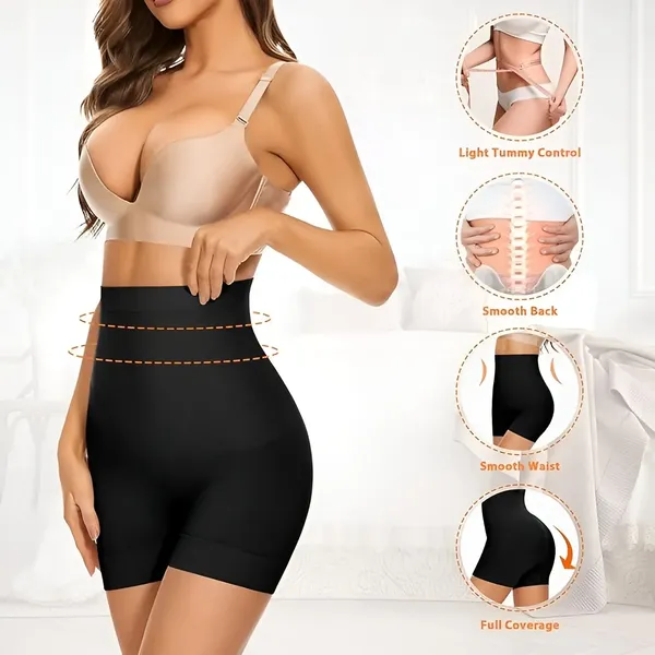 Stretchable_High_Waist_Tummy_Control_Shapewear_Shorts_For_Women