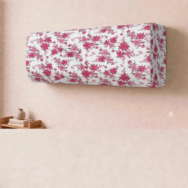 Fiva_Polyester_Split_Indoor_Ac_Cover_1_5_Ton_Pink_Floral