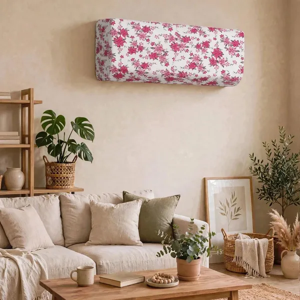 Fiva_Split_Ac_Cover_For_1_5_Ton_Unit_Fully_Printed_Indoor_Unit_Cover_And_Plain_Outdoor_Unit_Cover_Pink_Set