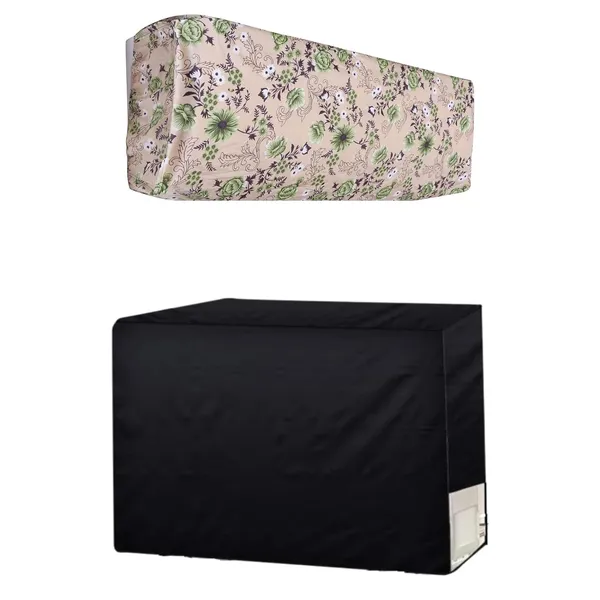 Split_Ac_Cover_For_1_5_Ton_Unit_Fully_Printed_Indoor_Unit_Cover_And_Plain_Outdoor_Unit_Cover_Cream_Bale_Set