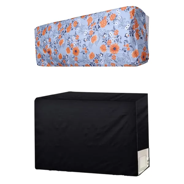 Fiva_Split_Ac_Cover_For_1_5_Ton_Unit_Fully_Printed_Indoor_Unit_Cover_And_Plain_Outdoor_Unit_Cover_Grey_Bale_Set