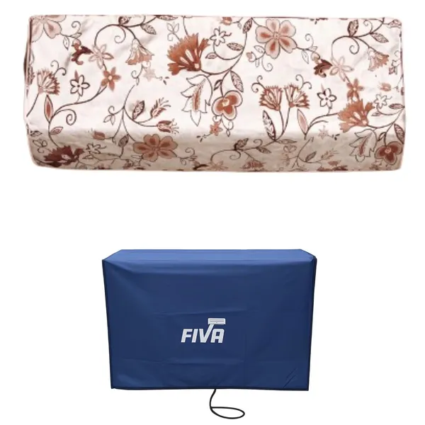 Fiva_Split_Ac_Cover_For_1_5_Ton_Premium_Waterproof_Dustproof_Protection_Heavy_Duty_Material_With_Elastic_Grip_Elegant_Design_For_Indoor_Outdoor_Units_Multy_Brown_Set